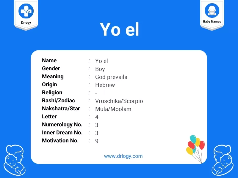 Yo El Name Meaning